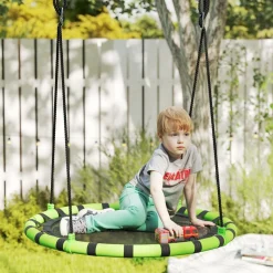 Columpio exterior para niños Negro