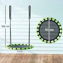 Columpio exterior para niños Negro