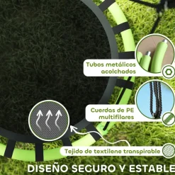 Columpio exterior para niños Negro