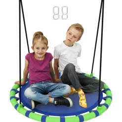 Columpio exterior para niños Azul