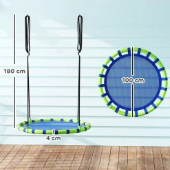 Columpio exterior para niños Azul