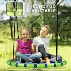 Columpio exterior para niños Azul