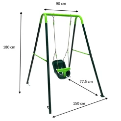Columpio metálico Babol asiento bebé