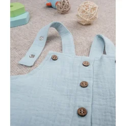 Conjunto camiseta/peto niño azul