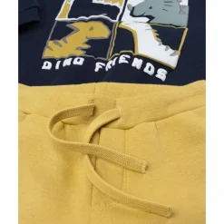 Conjunto de niño azul y amarillo Dino