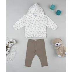 Conjunto de sudadera y leggings de niña con gatitos