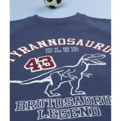 Conjunto jogging azul y burdeos para niño