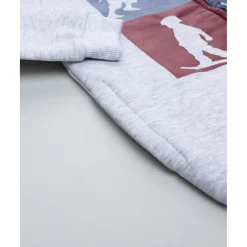 Conjunto jogging de niño gris y azul