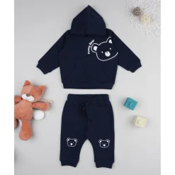 Conjunto jogging niño azul osito