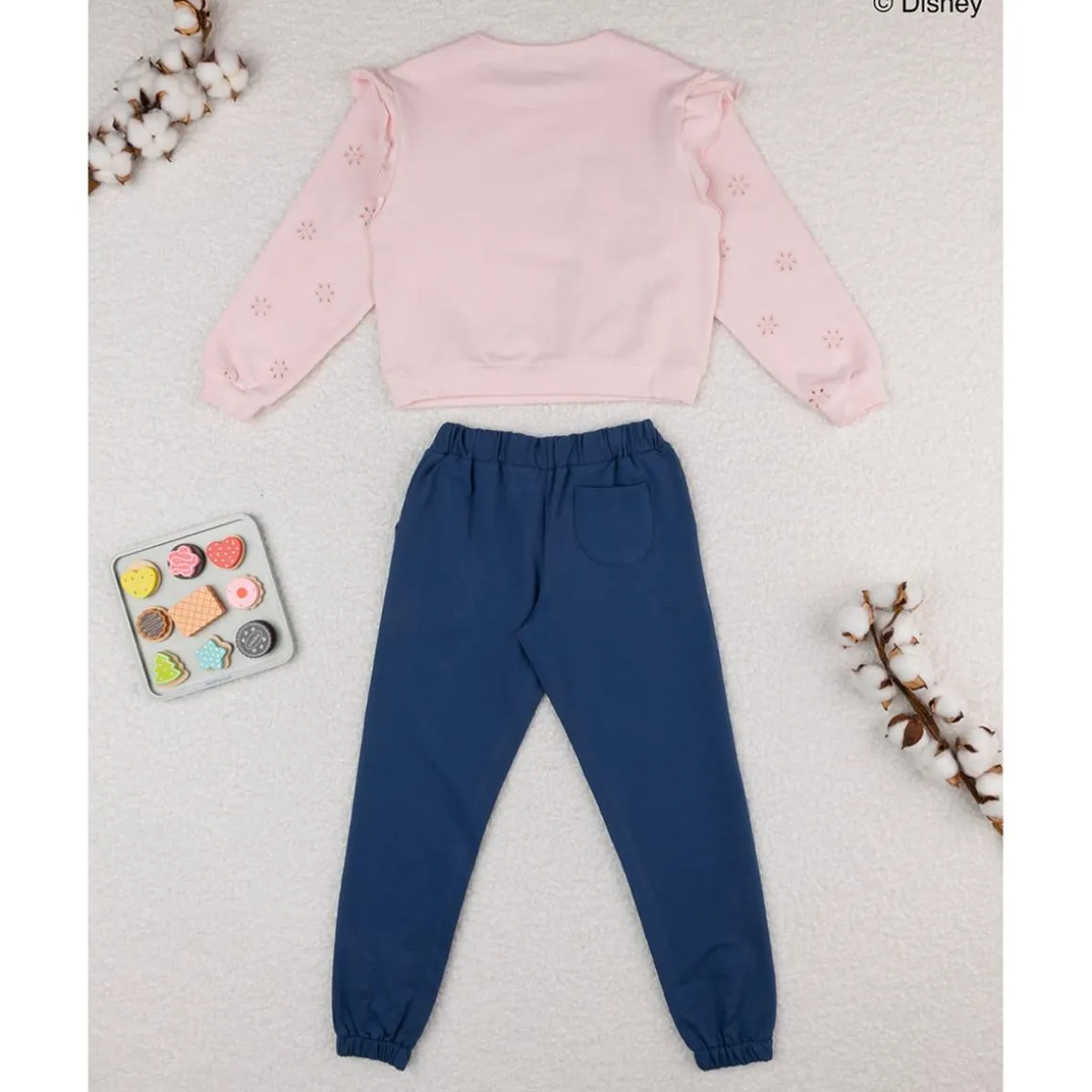 Conjunto niña minnie azul/rosa