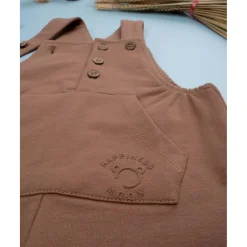 Conjunto niño peto marrón