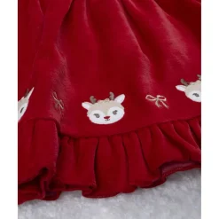 Conjunto vestido y leotardos niña Navidad