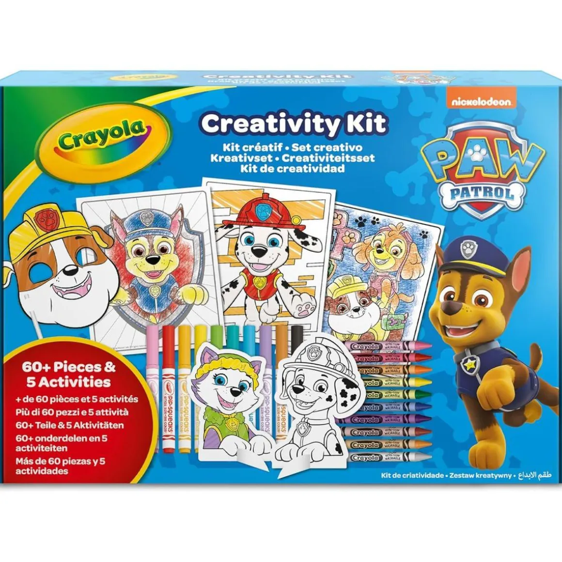 Crayola - Patrulla Canina - Juego Creativo Aventura Artística 60 Piezas ㅤ