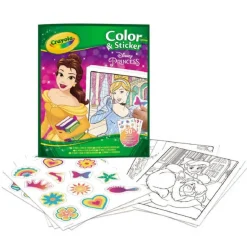 Crayola - Princesas Disney - Libro para colorear y pegatinas