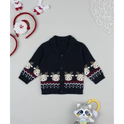 Cárdigan niño navideño con renos