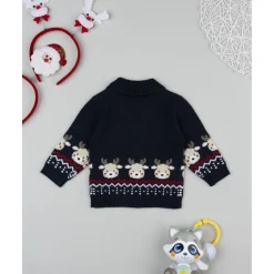Cárdigan niño navideño con renos