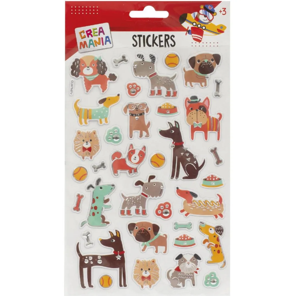 Creamania - Pegatinas Aviones/Perros con relieve (varios modelos)