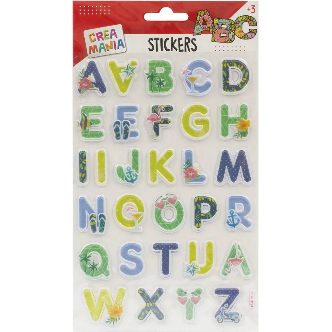 Creamania - Pegatinas Letras con relieve (varios modelos)