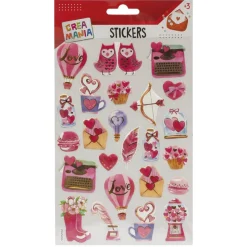 Creamania - Pegatinas Love con relieve (varios modelos)