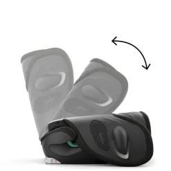 Cybex - Silla auto Solution G2 i-Fix Plus (100-150 cm) Moon Black