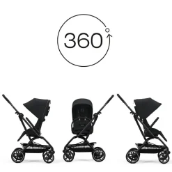 Cybex - Silla de paseo Eezy S Twist Plus 2 - Magic Black