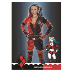 DC Cómics - Disfraz adulto de Harley Quinn Talla M (40-42)