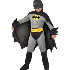 DC Cómics - Disfraz Batman gris con músculos 8-10 años