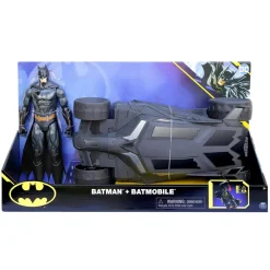 Dc comics - Batman - Set Batimóvil y figura de acción de Batman 30 cm ㅤ