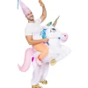 Disfraz a hombros de unicornio hinchable para adulto Talla única