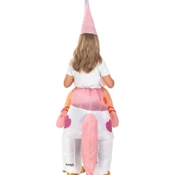 Disfraz a hombros de unicornio hinchable para niños Talla única