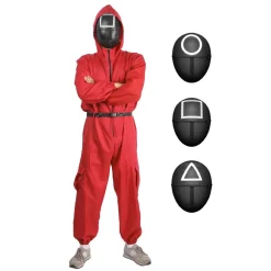 Disfraz adulto Guardián del juego del calamar Talla M