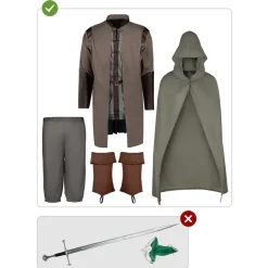 Disfraz de Aragorn XL El Señor de los Anillos