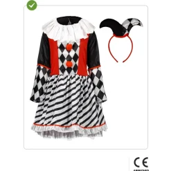 Disfraz de Arlequín para niña 10-12 años