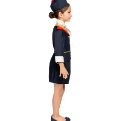 Disfraz de azafata de vuelo para niña 7-9 años