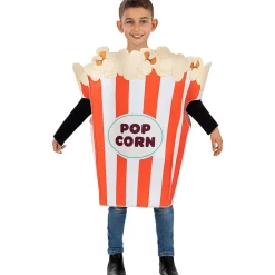 Disfraz de bolsa de palomitas para niños 3-6 años