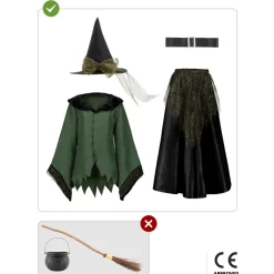 Disfraz de bruja deluxe mujer M