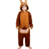 Disfraz de canguro onesie para niños 10-12 años