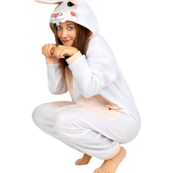Disfraz de conejo onesie para adulto S-M