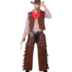 Disfraz de cowboy pistolero hombre L-XL