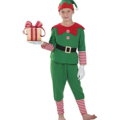 Disfraz de elfo navideño niño 10-12 años