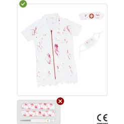 Disfraz de enfermera zombie niña 10-12 años