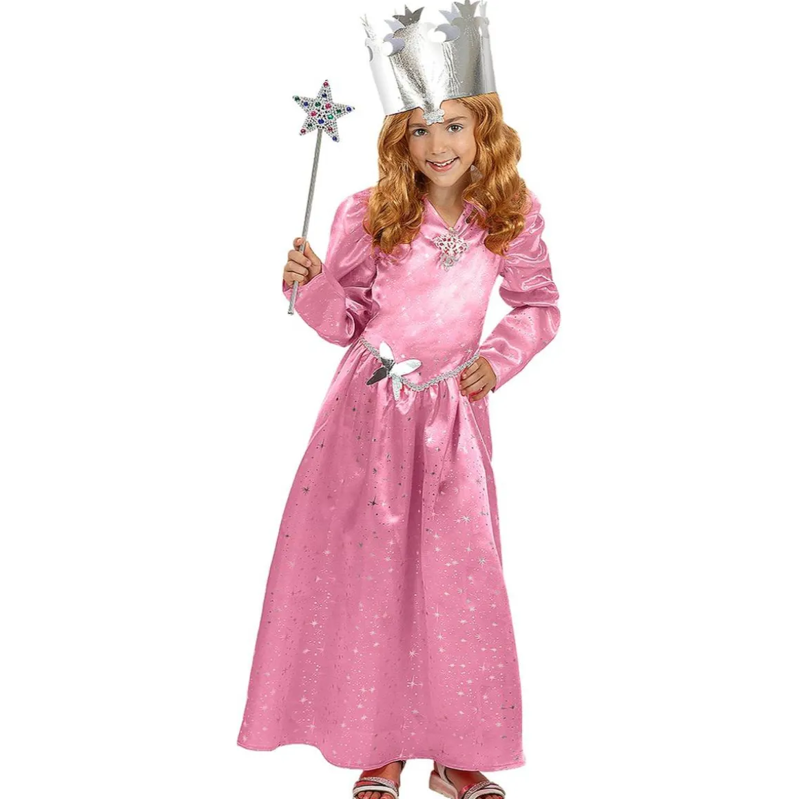Disfraz de Glinda Bruja Buena para Niña - El Mago de Oz 5-6 años