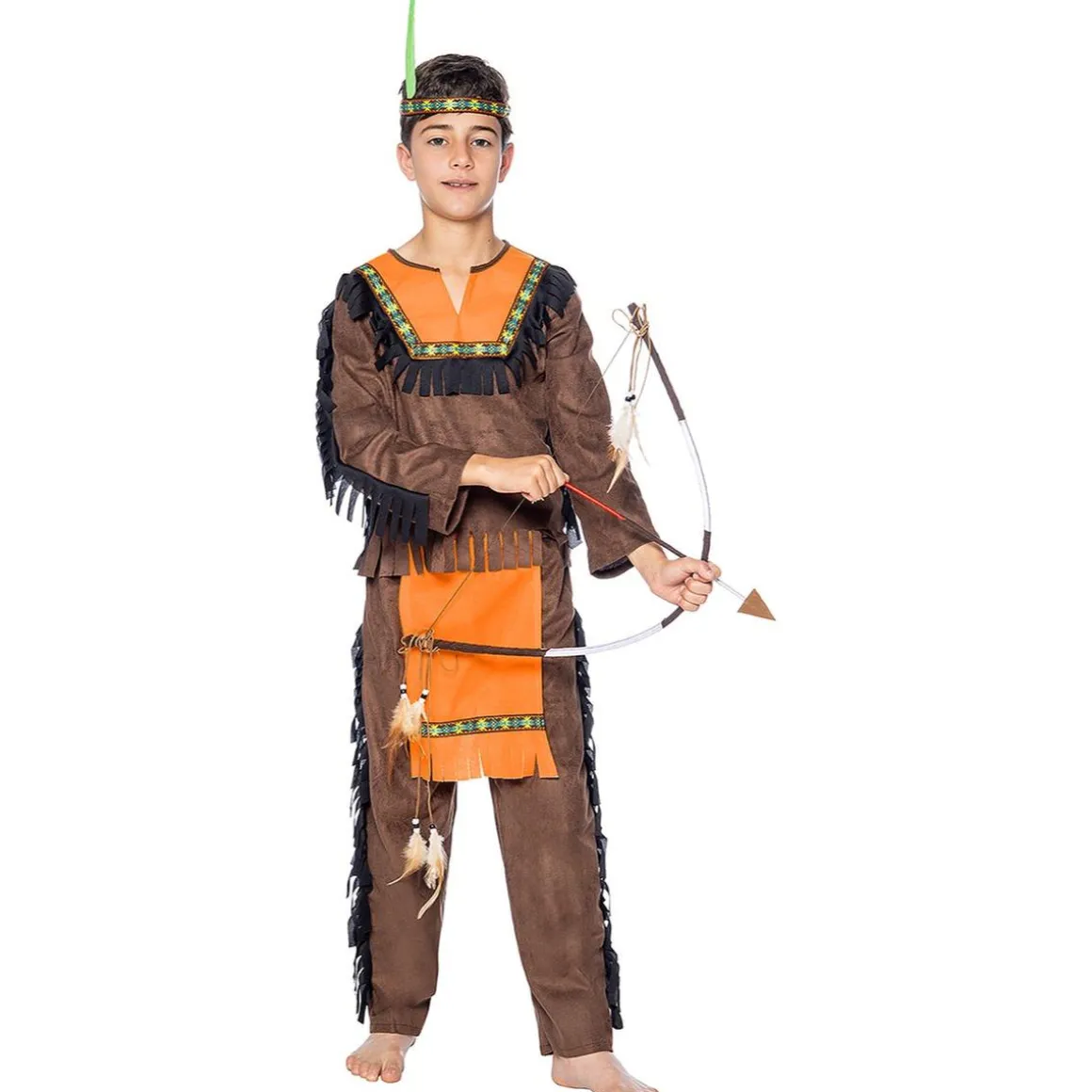 Disfraz de Indio Deluxe para niño 7-9 años