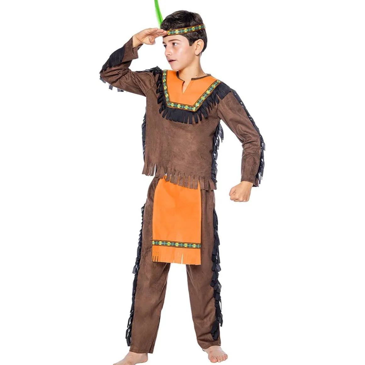 Disfraz de Indio Deluxe para niño 7-9 años