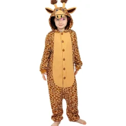 Disfraz de jirafa onesie para niños 7-9 años