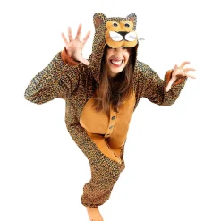 Disfraz de leopardo onesie para adulto L-XL