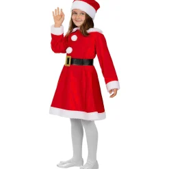 Disfraz de Mamá Noel Deluxe niña 7-9 años