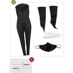 Disfraz de Ninja para mujer XL