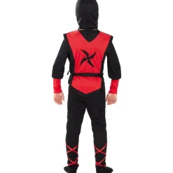 Disfraz de Ninja rojo para niño 3-4 años