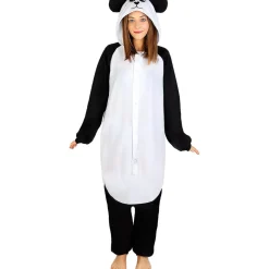 Disfraz de oso panda onesie para adulto S-M